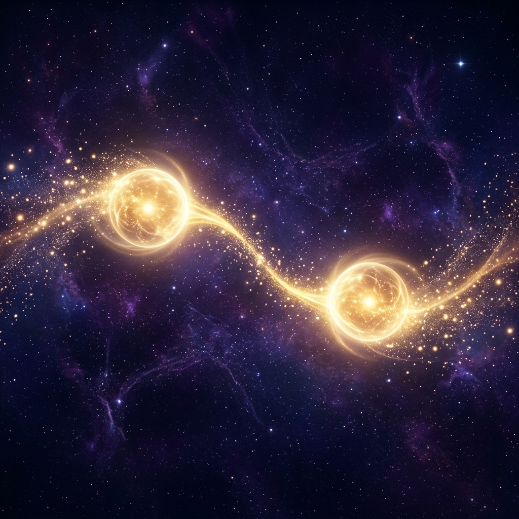 Two souls reconnecting through spiritual love healing